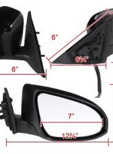 Spec-D Glossy Black 3-Pin Side Mirror - Passenger Side Toyota Camry 2012-2014                                     - RMV-CAM12P3-B-MP-R - Image 8