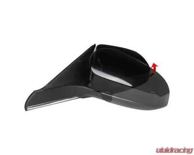 Spec-D Glossy Black 5-Pin Side Mirror - Driver Side Toyota Camry 2015-2018 - RMV-CAM15HP5-B-MP-L