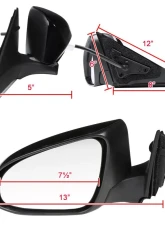 Spec-D Glossy Black 5-Pin Side Mirror - Driver Side Toyota Camry 2015-2018                                     - RMV-CAM15HP5-B-MP-L - Image 8
