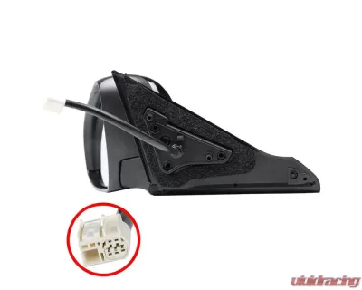 Spec-D Glossy Black 5-Pin Side Mirror - Driver Side Toyota Camry 2015-2018 - RMV-CAM15HP5-B-MP-L