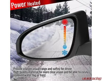 Spec-D Glossy Black 5-Pin Side Mirror - Passenger Side Toyota Camry 2015-2018 - RMV-CAM15HP5-B-MP-R