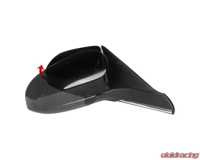 Spec-D Glossy Black 5-Pin Side Mirror - Passenger Side Toyota Camry 2015-2018 - RMV-CAM15HP5-B-MP-R