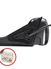 Spec-D Glossy Black 5-Pin Side Mirror - Passenger Side Toyota Camry 2015-2018                                     - RMV-CAM15HP5-B-MP-R - Image 9