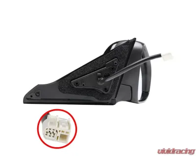 Spec-D Glossy Black 5-Pin Side Mirror - Passenger Side Toyota Camry 2015-2018 - RMV-CAM15HP5-B-MP-R