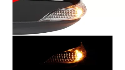 Spec-D Glossy Black 9-Pin Power Adjustable, Auto-Fold, & Heated Side Mirror w/ LED Turn Signal Light - Driver Side Only Toyota Corolla 2014-2018                                     - RMV-COR14AT9-B-MP-L - Image 2