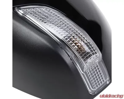 Spec-D Glossy Black 9-Pin Side Mirror w/ LED Turn Signal Light - Driver Side Toyota Corolla 2014-2018 - RMV-COR14AT9-B-MP-L