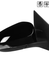 Spec-D Glossy Black 9-Pin Side Mirror w/ LED Turn Signal Light - Passenger Side Toyota Corolla 2014-2018                                     - RMV-COR14AT9-B-MP-R - Image 10