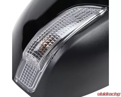 Spec-D Glossy Black 9-Pin Side Mirror w/ LED Turn Signal Light - Passenger Side Toyota Corolla 2014-2018 - RMV-COR14AT9-B-MP-R