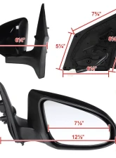 Spec-D Glossy Black 7-Pin Side Mirror w/ LED Turn Signal Light - Passenger Side Toyota Corolla 2014-2018                                     - RMV-COR14HP7-B-MP-R - Image 8