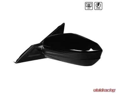 Spec-D Glossy Black 5-Pin Side Mirror - Driver Side Honda Civic 2016-2018 - RMV-CV16HP5-B-MP-L