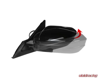 Spec-D Glossy Black 5-Pin Side Mirror - Driver Side Honda Civic 2016-2018 - RMV-CV16HP5-B-MP-L