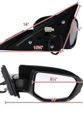 Spec-D Glossy Black 5-Pin Side Mirror - Passenger Side Honda Civic 2016-2018                                     - RMV-CV16HP5-B-MP-R - Image 8