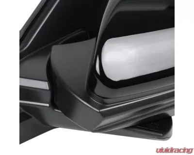 Spec-D Glossy Black 7-Pin Side Mirror w/ LED Turn Signal Light - Driver Side Honda Civic 2016-2018 - RMV-CV16HP7-B-MP-L