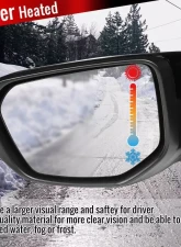 Spec-D Glossy Black 7-Pin Side Mirror w/ LED Turn Signal Light - Driver Side Honda Civic 2016-2018                                     - RMV-CV16HP7-B-MP-L - Image 6
