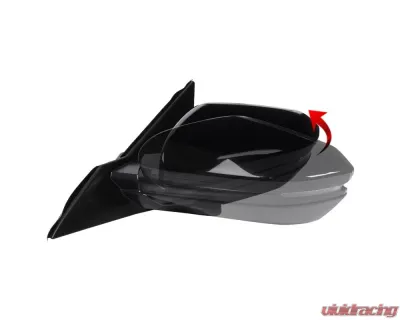Spec-D Glossy Black 7-Pin Side Mirror w/ LED Turn Signal Light - Driver Side Honda Civic 2016-2018 - RMV-CV16HP7-B-MP-L