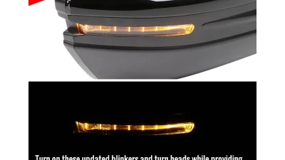 Spec-D Glossy Black 7-Pin Power Adjustable & Heated Side Mirror w/ LED Turn Signal Light - Passenger Side Only Honda Civic 2016-2018                                     - RMV-CV16HP7-B-MP-R - Image 2