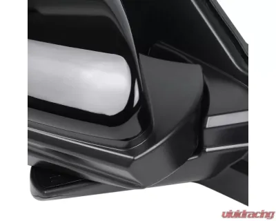 Spec-D Glossy Black 7-Pin Side Mirror w/ LED Turn Signal Light - Passenger Side Honda Civic 2016-2018 - RMV-CV16HP7-B-MP-R