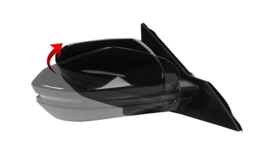 Spec-D Glossy Black 7-Pin Power Adjustable & Heated Side Mirror w/ LED Turn Signal Light - Passenger Side Only Honda Civic 2016-2018                                     - RMV-CV16HP7-B-MP-R - Image 7