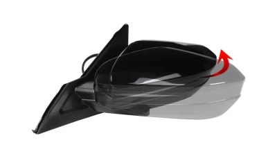 Spec-D Glossy Black 3-Pin Power Adjustable Side Mirror - Driver Side Only Honda Civic 2016-2018                                     - RMV-CV16P3-B-MP-L - Image 7