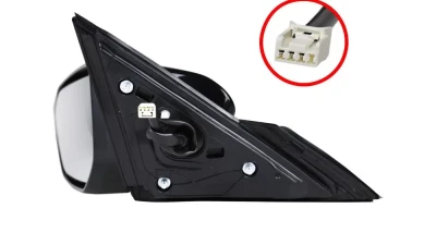 Spec-D Glossy Black 3-Pin Power Adjustable Side Mirror - Driver Side Only Honda Civic 2016-2018                                     - RMV-CV16P3-B-MP-L - Image 9