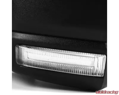 Spec-D Matte Black Side Mirrors w/ LED Turn Signal Lights Ford Expedition 2003-2006 - RMV-EPED03HP-G2-FS