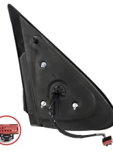 Spec-D Matte Black Side Mirrors w/ LED Turn Signal Lights Ford Expedition 2003-2006                                     - RMV-EPED03HP-G2-FS - Image 6