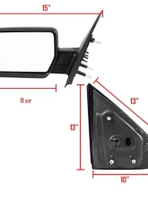 Spec-D Black Side Mirror - Driver Side Ford F-150 2004-2006                                     - RMV-F15004M-FS-L - Image 8