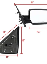 Spec-D Black Side Mirror - Passenger Side Ford F-150 2004-2006                                     - RMV-F15004M-FS-R - Image 8