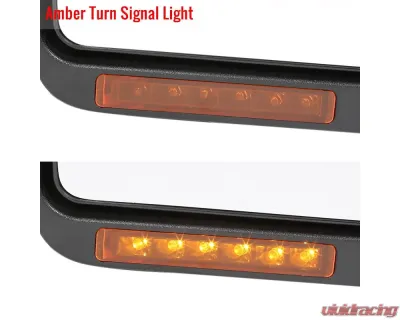Spec-D Chrome Side Mirror w/ LED Amber Turn Signal & Puddle Light - Driver Side Ford F-150 2007-2014 - RMV-F15007CHP-FS-L