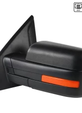Spec-D Black Side Mirror w/ LED Amber Turn Signal & Puddle Light - Driver Side Ford F-150 2007-2014                                     - RMV-F15007HP-FS-L - Image 10