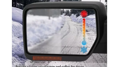 Spec-D Black Power Adjustable & Heated Side Mirror w/ LED Amber Turn Signal & Puddle Light - Driver Side Only Ford F-150 2007-2014                                     - RMV-F15007HP-FS-L - Image 3