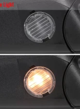 Spec-D Black Side Mirror w/ LED Amber Turn Signal & Puddle Light - Driver Side Ford F-150 2007-2014                                     - RMV-F15007HP-FS-L - Image 5