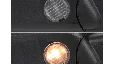 Spec-D Black Power Adjustable & Heated Side Mirror w/ LED Amber Turn Signal & Puddle Light - Driver Side Only Ford F-150 2007-2014                                     - RMV-F15007HP-FS-L - Image 5