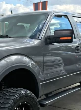 Spec-D Black Side Mirror w/ LED Amber Turn Signal & Puddle Light - Driver Side Ford F-150 2007-2014                                     - RMV-F15007HP-FS-L - Image 10