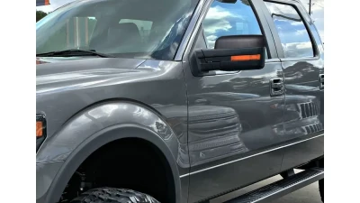 Spec-D Black Power Adjustable & Heated Side Mirror w/ LED Amber Turn Signal & Puddle Light - Driver Side Only Ford F-150 2007-2014                                     - RMV-F15007HP-FS-L - Image 10