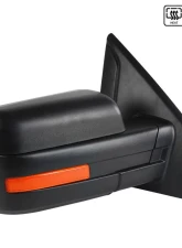 Spec-D Black Side Mirror w/ LED Amber Turn Signal & Puddle Light - Passenger Side Ford F-150 2007-2014                                     - RMV-F15007HP-FS-R - Image 10