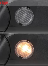 Spec-D Black Side Mirror w/ LED Amber Turn Signal & Puddle Light - Passenger Side Ford F-150 2007-2014                                     - RMV-F15007HP-FS-R - Image 5
