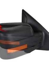 Spec-D Black Side Mirror w/ LED Amber Turn Signal & Puddle Light - Passenger Side Ford F-150 2007-2014                                     - RMV-F15007HP-FS-R - Image 7