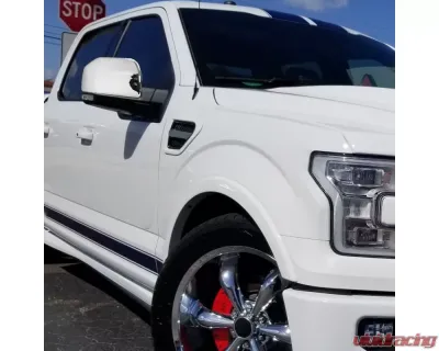Spec-D Chrome Side Mirror w/ LED Turn Signal Light - Passenger Side Ford F-150 2015-2018 - RMV-F15015CHP-FS-R