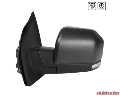 Spec-D Black Side Mirror w/ LED Turn Signal Light - Driver Side Ford F-150 2015-2018 - RMV-F15015HP-FS-L