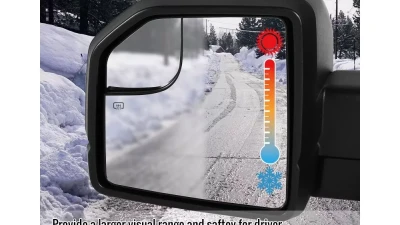 Spec-D Black Power Adjustable & Heated Side Mirror w/ LED Turn Signal Light - Driver Side Only Ford F-150 2015-2020                                     - RMV-F15015HP-FS-L - Image 3