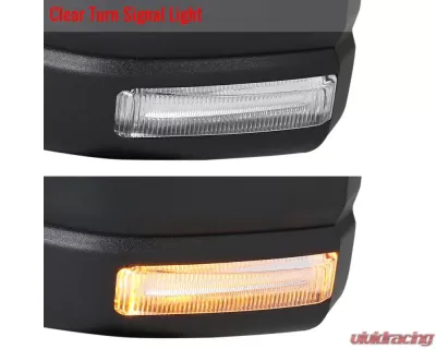 Spec-D Black Side Mirror w/ LED Turn Signal Light - Driver Side Ford F-150 2015-2018 - RMV-F15015HP-FS-L