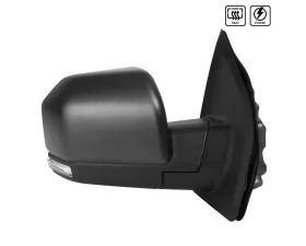 Spec-D Black Side Mirror w/ LED Turn Signal Light - Passenger Side Ford F-150 2015-2018