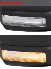 Spec-D Black Side Mirror w/ LED Turn Signal Light - Passenger Side Ford F-150 2015-2018                                     - RMV-F15015HP-FS-R - Image 4