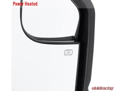Spec-D Black Side Mirror w/ LED Turn Signal Light - Passenger Side Ford F-150 2015-2018 - RMV-F15015HP-FS-R