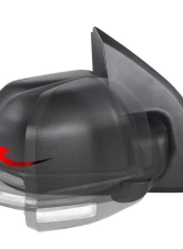Spec-D Black Side Mirror w/ LED Turn Signal Light - Passenger Side Ford F-150 2015-2018                                     - RMV-F15015HP-FS-R - Image 7