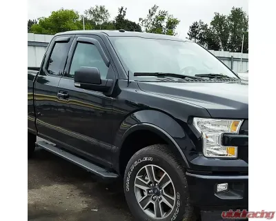 Spec-D Black Side Mirror w/ LED Turn Signal Light - Passenger Side Ford F-150 2015-2018 - RMV-F15015HP-FS-R