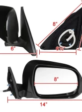 Spec-D 5-Pin Side Mirror -  Passenger Side Toyota Highlander 2008-2013                                     - RMV-HLDR08HP5-B-MP-R - Image 8
