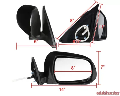 Spec-D 5-Pin Side Mirror -  Passenger Side Toyota Highlander 2008-2013 - RMV-HLDR08HP5-B-MP-R