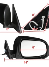 Spec-D 7-Pin Side Mirror w/ LED Puddle Light - Passenger Side Toyota Highlander 2008-2013                                     - RMV-HLDR08HP7-B-MP-R - Image 8